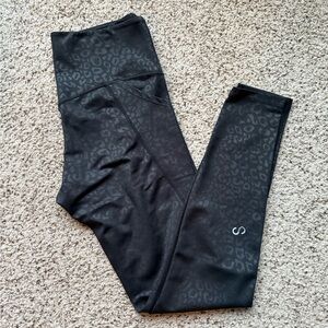 Curves N Combatboots Leopard Print leggings